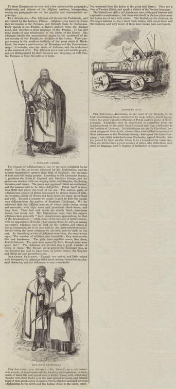 Den afghanske krig (gravering) af English School