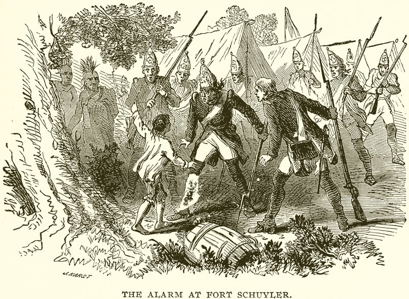 Alarmen ved Fort Schuyler af English School