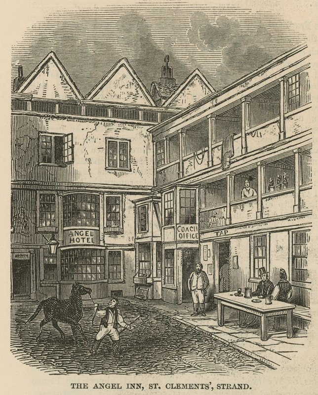 The Angel Inn, St. Clements, Strand, London af English School
