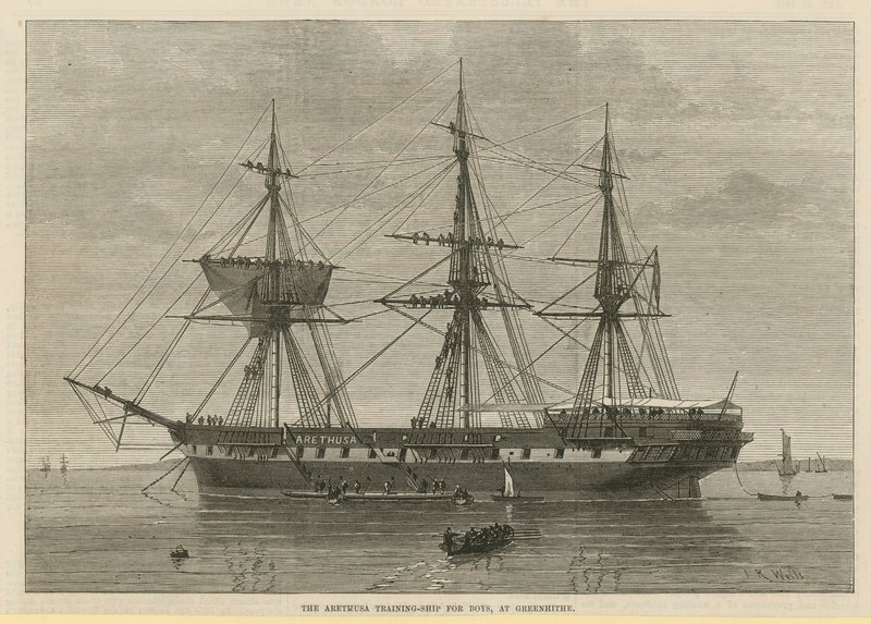Arethusa træningsskib for drenge af English School