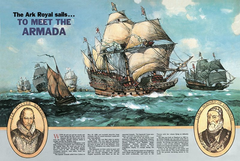 Ark Royal sejler for at møde Armadaen af English School