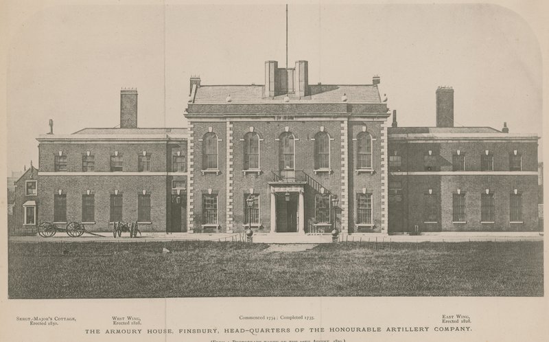 Armory House, Finsbury, hovedkvarteret for det ærede artillerikompagni af English School