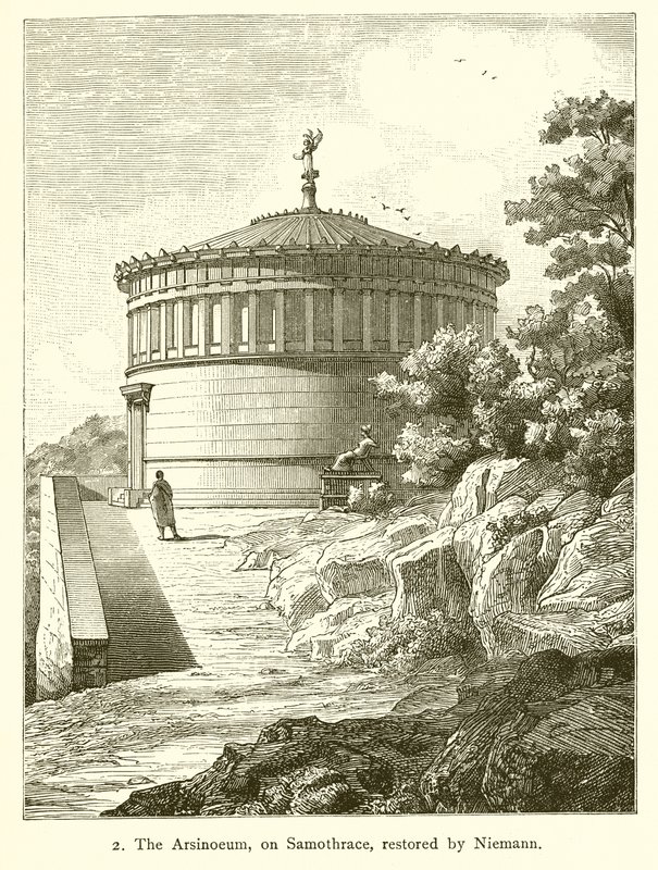Arsinoeum, på Samothrace, restaureret af Nietmann af English School