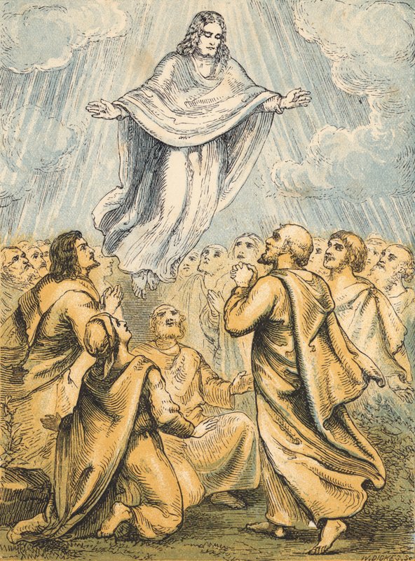 Ascension (farvet indgravering) af English School