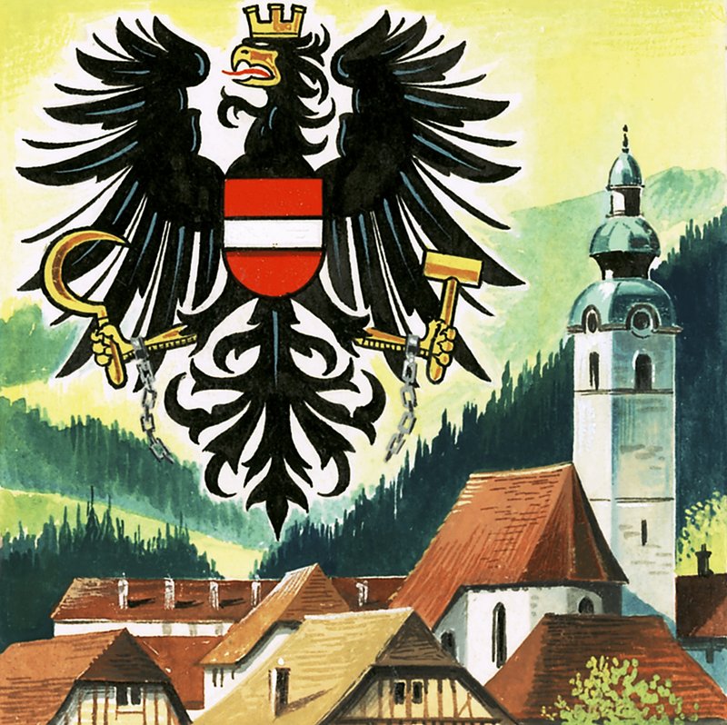 Den østrigske ørn, Østrigs emblem af English School