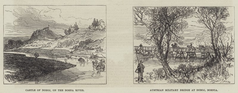 Østrigerne i Bosnien (gravering) af English School