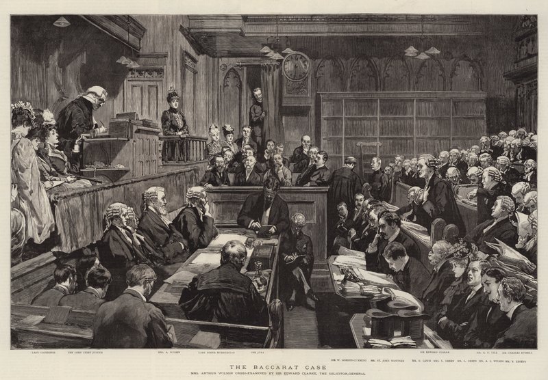 The Baccarat Case (gravering) af English School