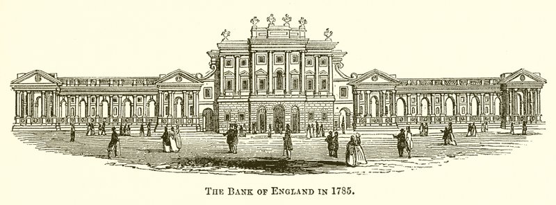 Bank of England i 1785 af English School
