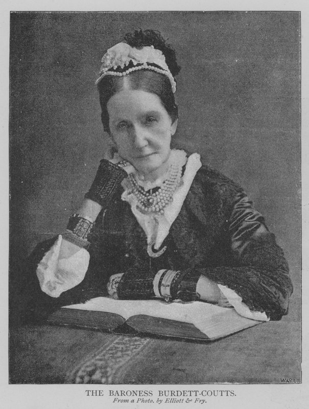 Baronessen Burdett-Coutts (gravering) af English School