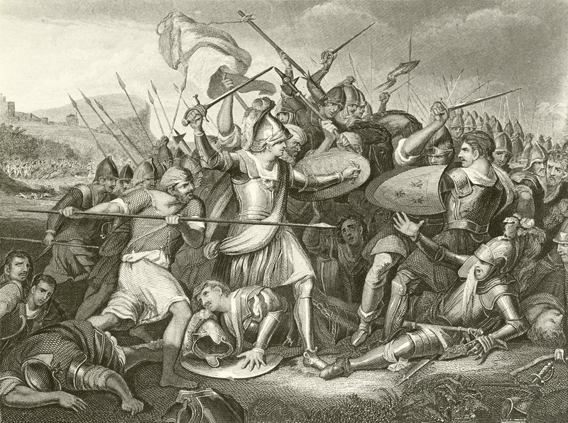 Slaget ved Agincourt af English School