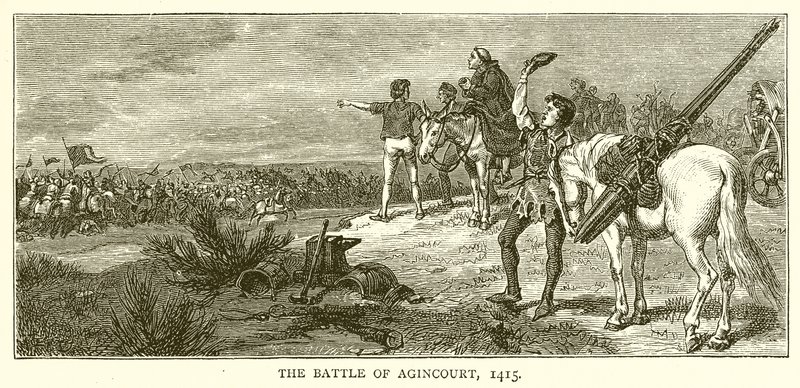 Slaget ved Agincourt, 1415 af English School
