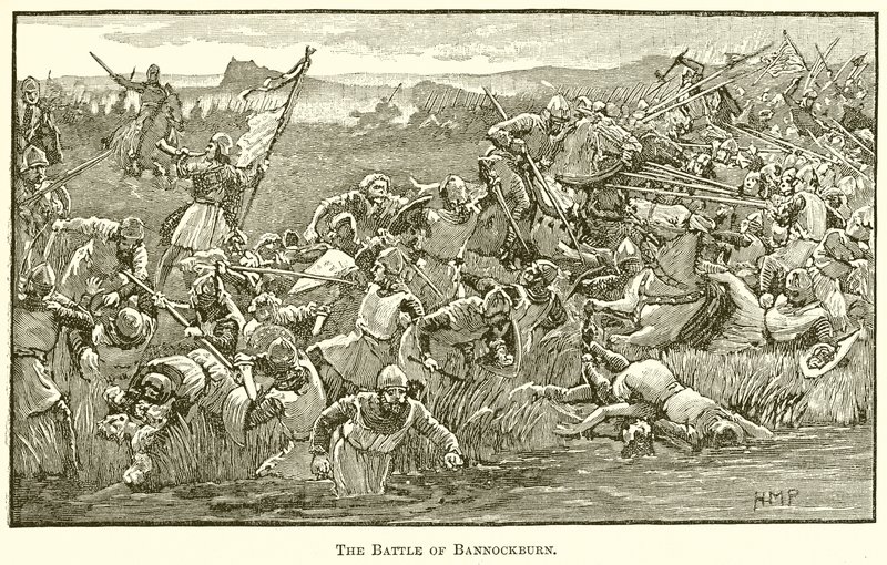 Slaget ved Bannockburn af English School