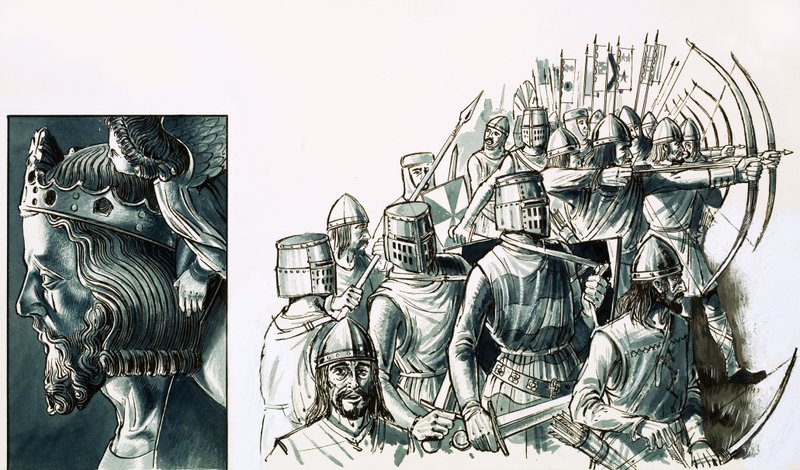 Slaget ved Bannockburn af English School