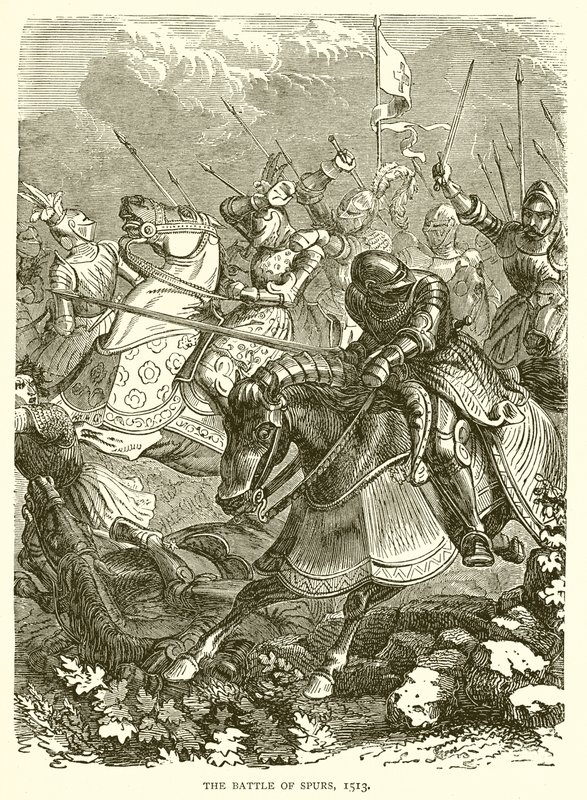 Slaget ved Spurs, 1513 af English School