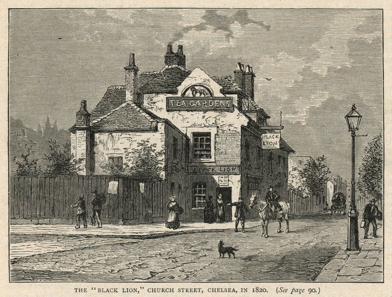 The Black Lion offentligt hus i Chelsea af English School