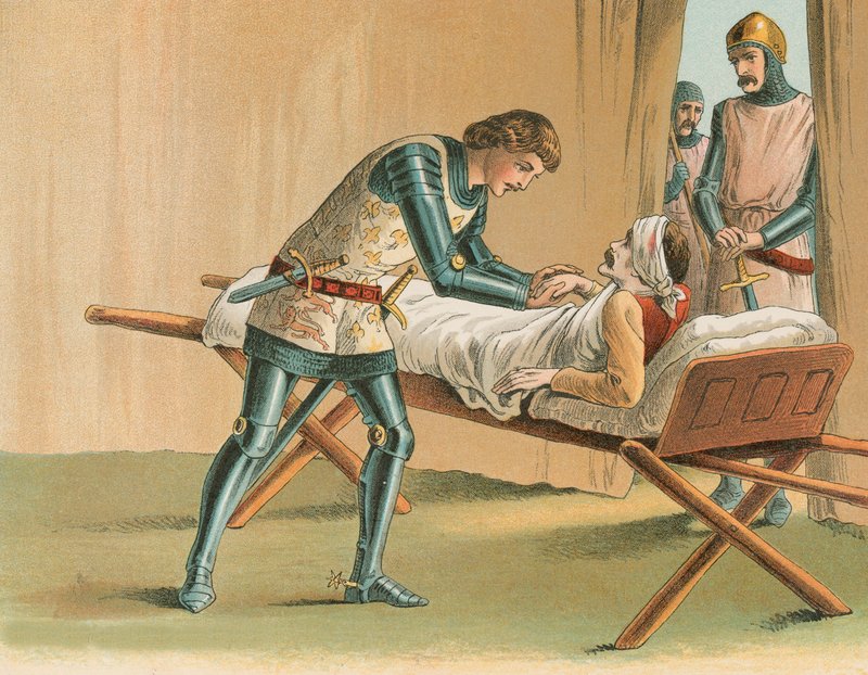 Den sorte prins og Lord James Audley af English School