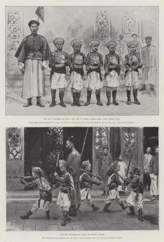 The Boy Soldiers of China (litho) af English School