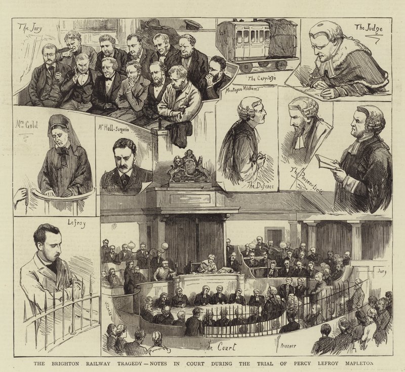 Brighton Railway Tragedy, noter i retten under retssagen mod Percy Lefroy Mapleton af English School