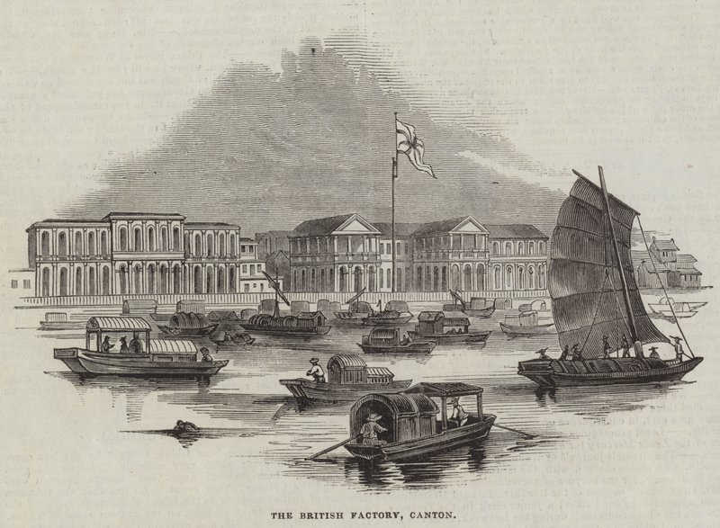 The British Factory, Canton (gravering) af English School