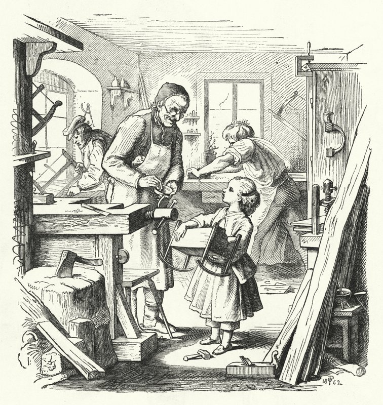 Den ødelagte vugge (kobberstik) af English School