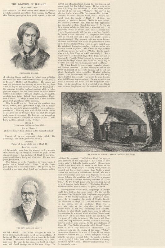 Brontes i Irland (gravering) af English School