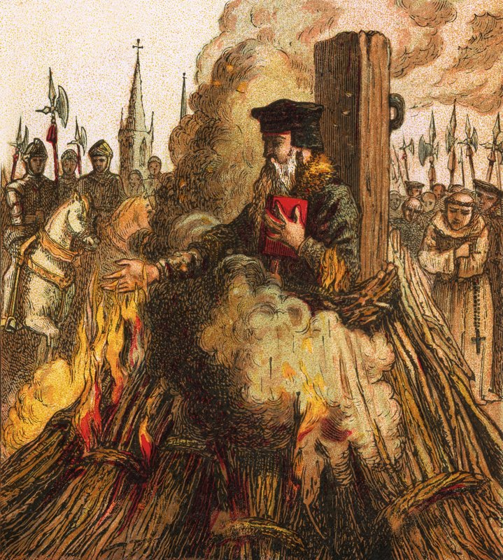 Afbrændingen af Cranmer af English School