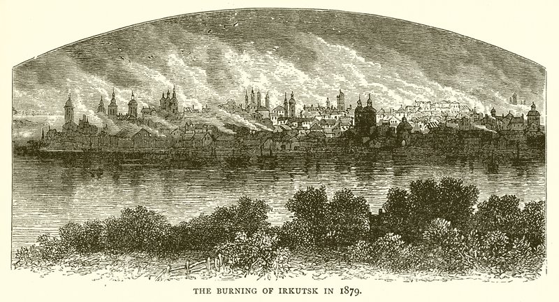 Afbrændingen af Irkutsk i 1879 af English School