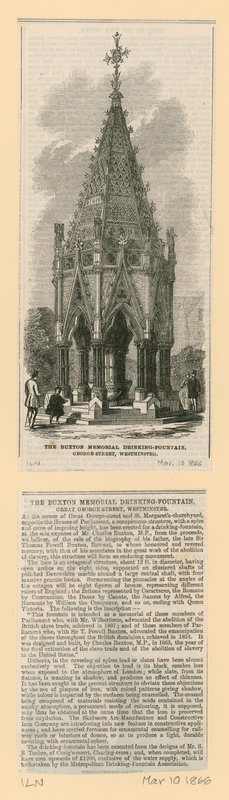 Buxton Memorial Drinking Fountain, St. Margarets Westminster af English School