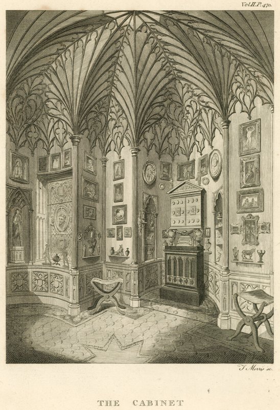 Kabinettet på Strawberry Hill, Twickenham, London af English School