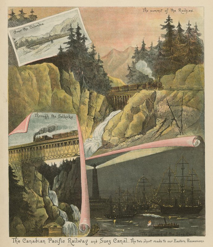 Canadian Pacific Railway og Suez-kanalen. De to korte veje til vore østlige besiddelser af English School