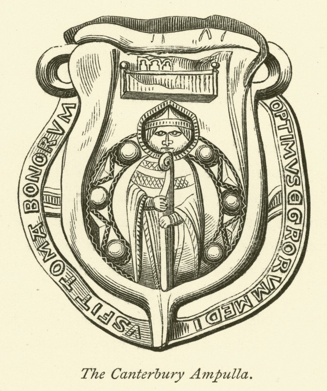 Canterbury Ampulla (gravering) af English School