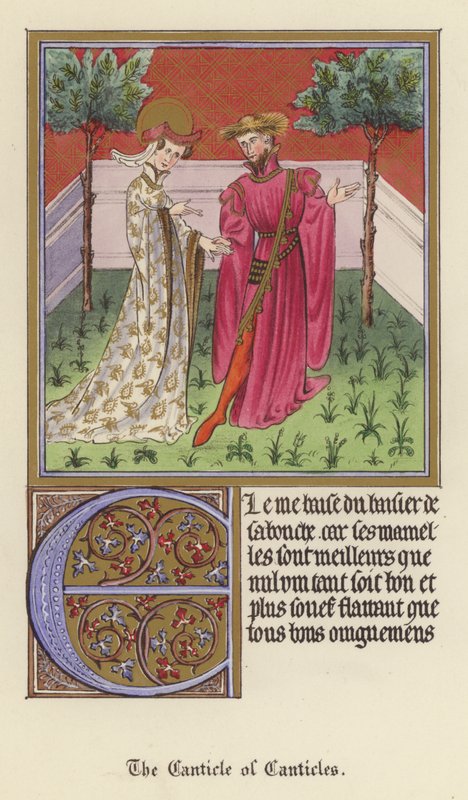 Canticle of Canticles (farve litho) af English School