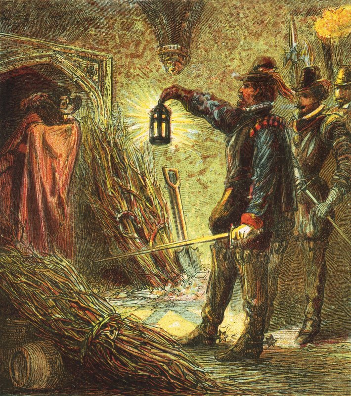 Tilfangetagelsen af Guy Fawkes af English School