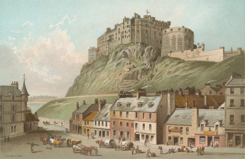 Slottet fra Grassmarket - Edinburgh af English School