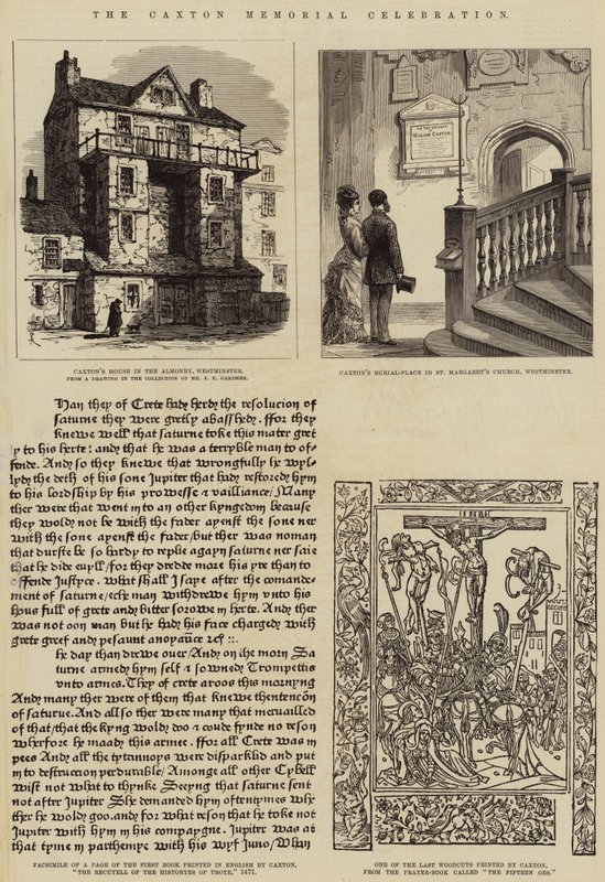 Caxton Memorial Celebration (gravering) af English School