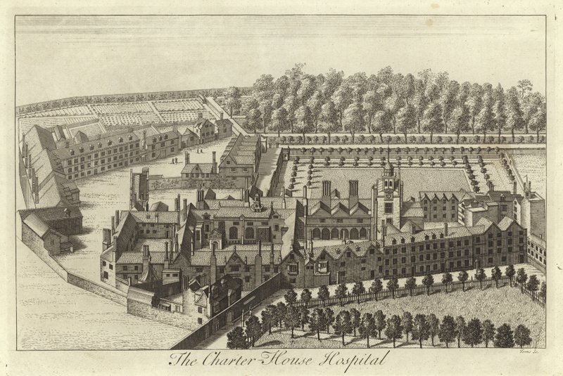 Charterhouse Hospital, London af English School