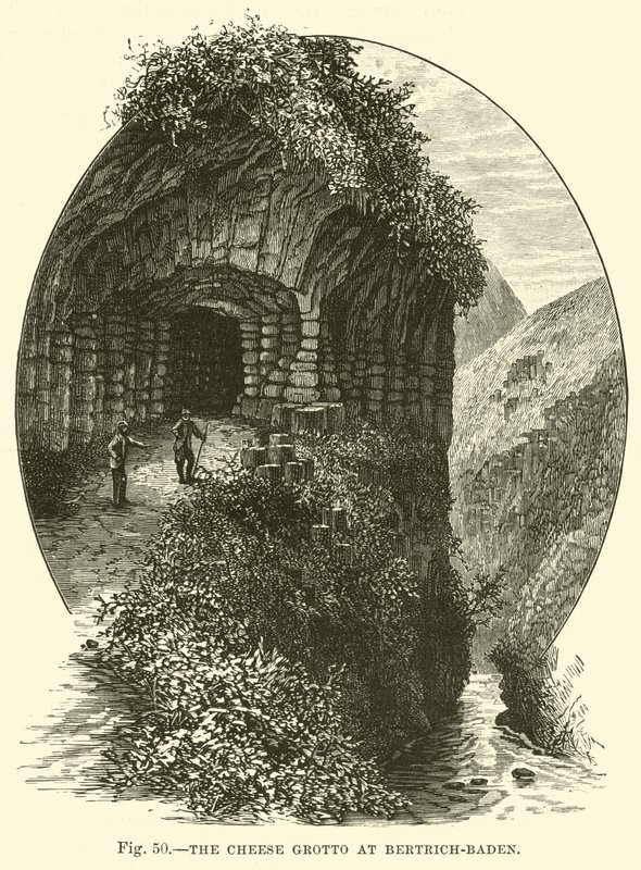 The Cheese grotto at Bertrich-Baden  af English School