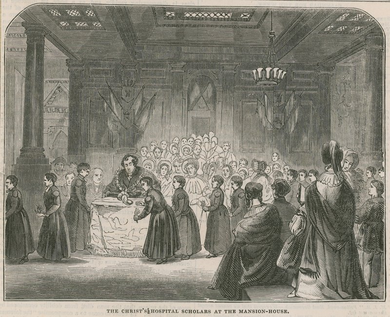 Christs Hospitals lærde på Mansion House af English School