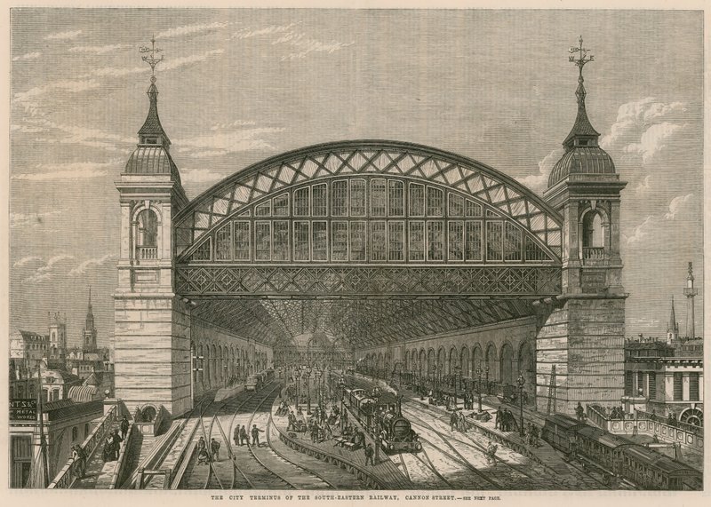 The City Terminus of the South-Eastern Railway, Cannon Street, London af English School