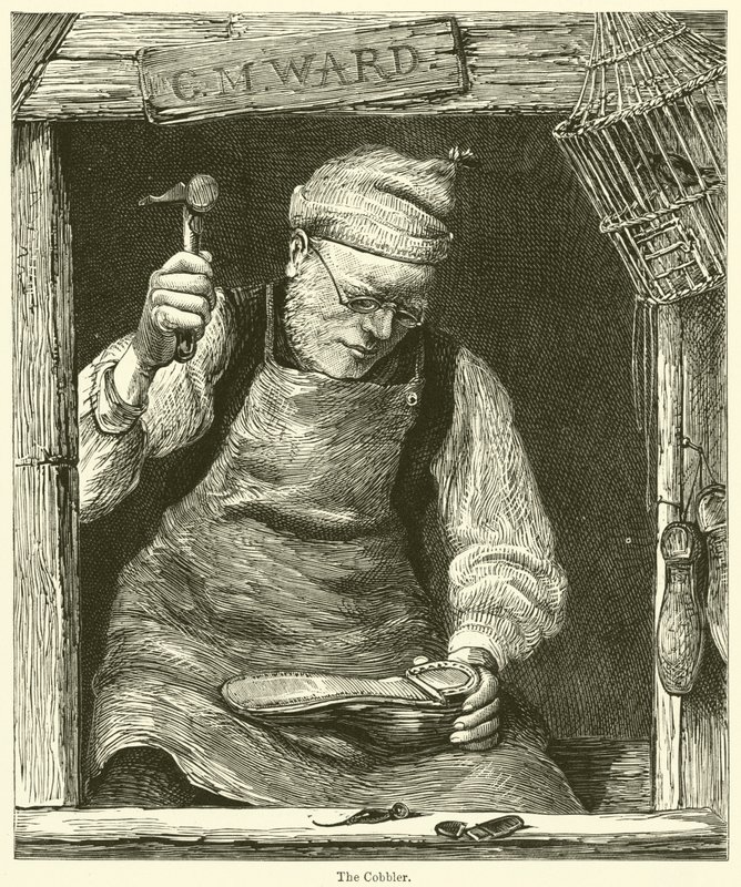 The Cobbler (gravering) af English School