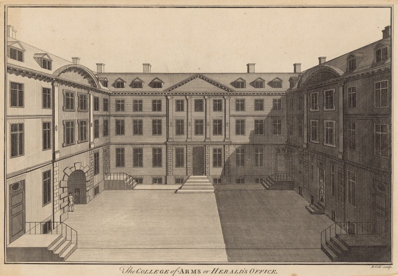 The College of Arms eller Heralds Office af English School