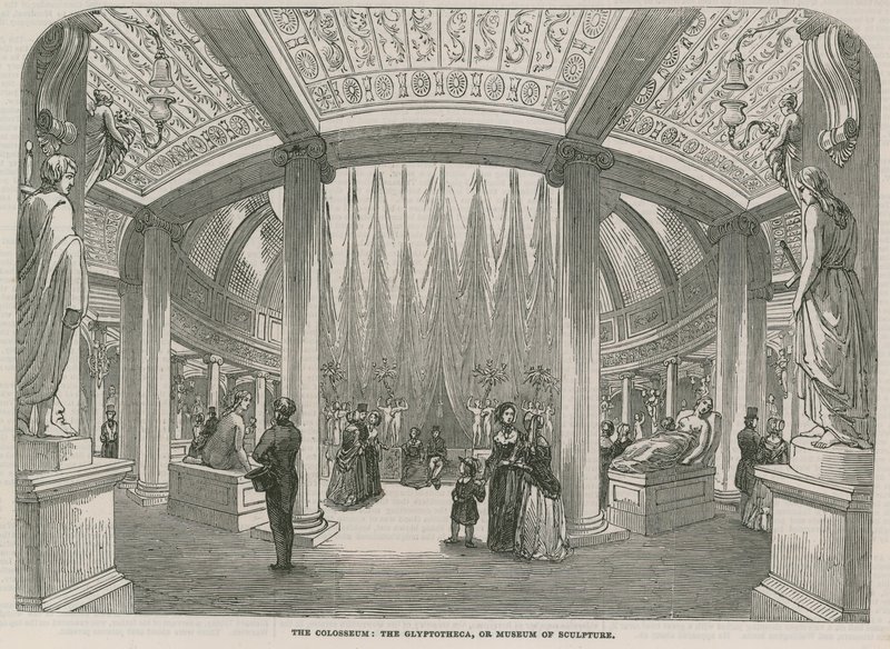 Colosseum - Glyptoteket eller skulpturmuseet (gravering) af English School