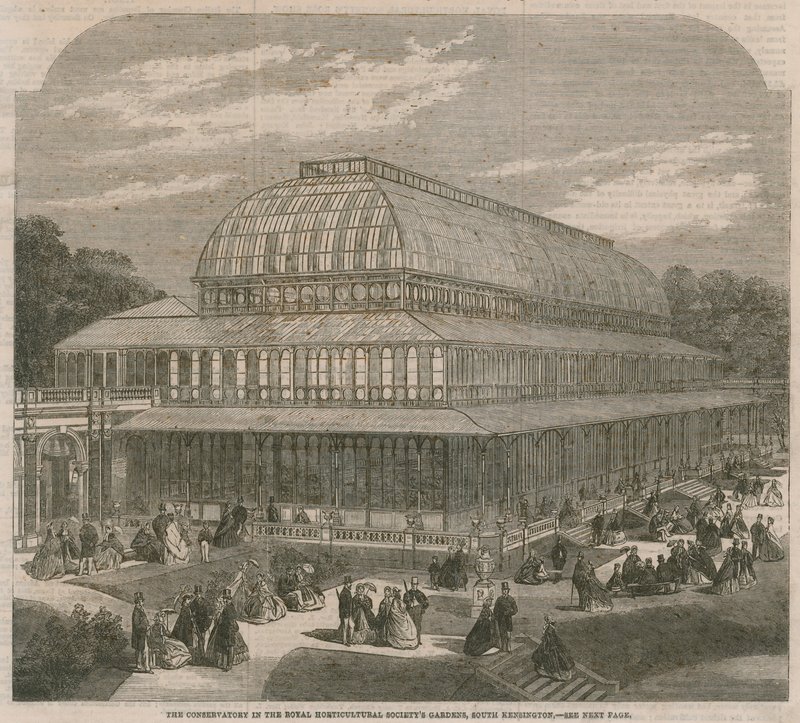 Konservatoriet i Royal Horticultural Society-haverne, South Kensington af English School