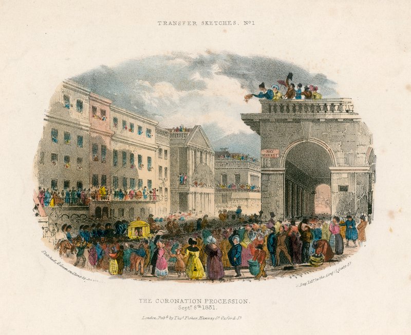 Kroningsprocessionen, 8. september 1831 af English School