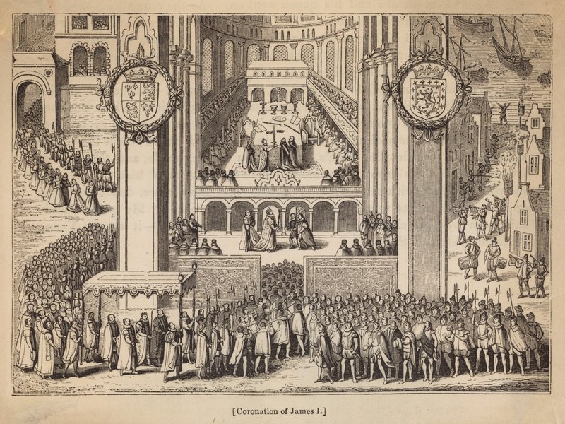Kroningen af kong James I af English School