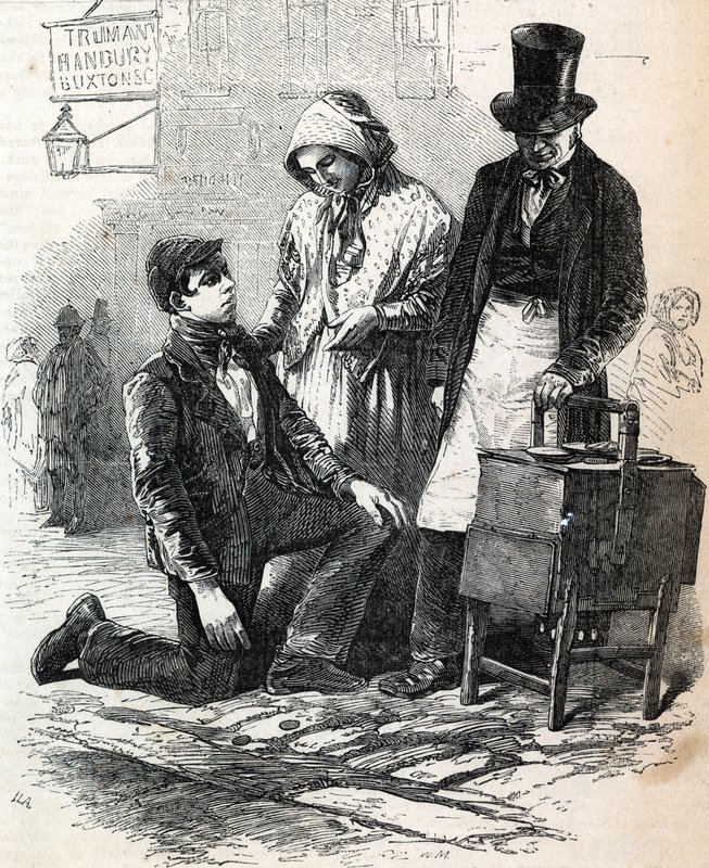 Coster Boy and Girl Tossing the Pieman af English School