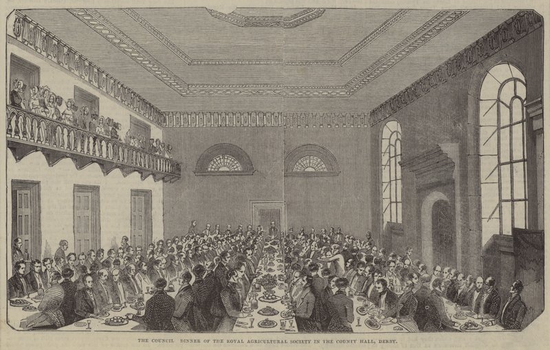 Rådsmiddagen, Royal Agricultural Society, County Hall, Derby af English School