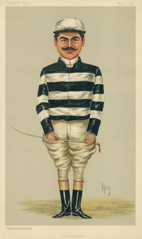 Greven Della Catena, Grev Strickland, 4. maj 1893, Vanity Fair tegnefilm af English School