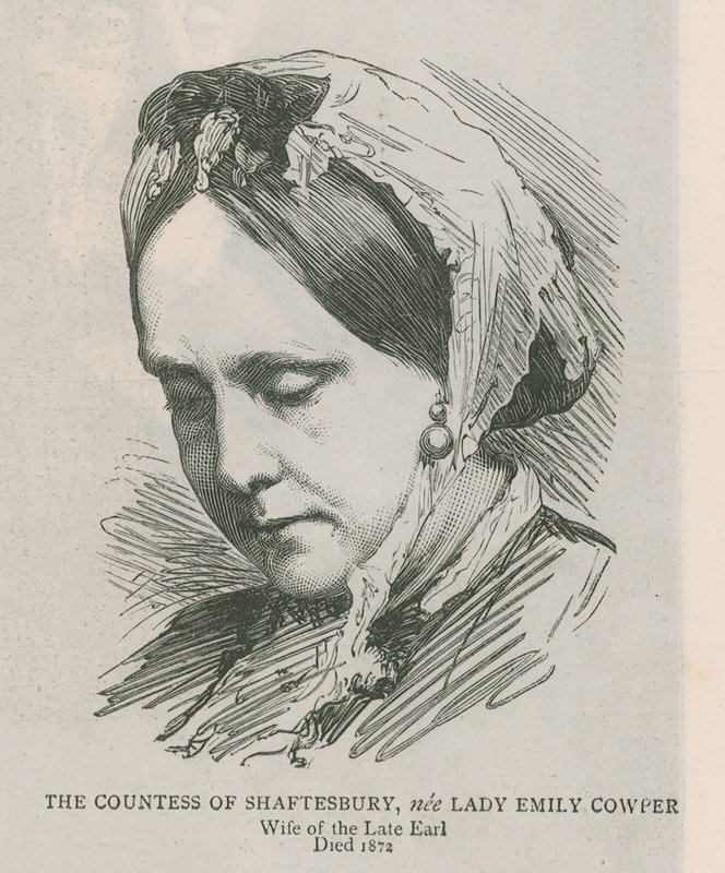 Grevinden af Shaftesbury, født Lady Emily Cowper af English School