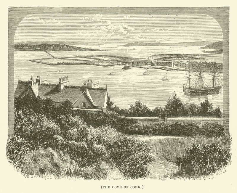 The Cove of Cork (gravering) af English School